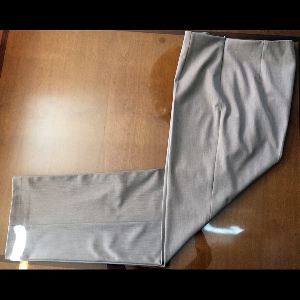 Fabrizio Gianni Taupe Side Zip Pants, Long Inseam